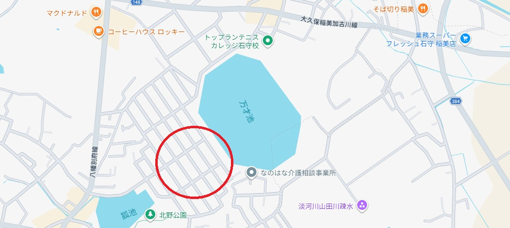 加古川市野口町北野12期　新築戸建の地図