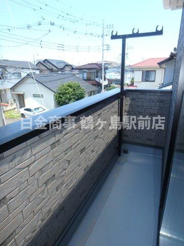 鶴ヶ島市藤金新築戸建のバルコニー