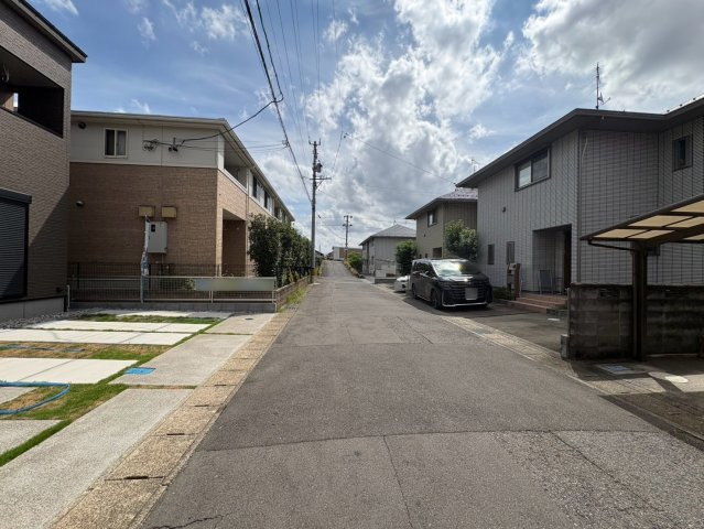 新築戸建　各務原市那加日吉町　全1区画分譲の前面道路含む現地写真|■前面道路　■ヤマダ不動産　株式会社リライフ　
■夢のマイホーム購入をフルサポートします！