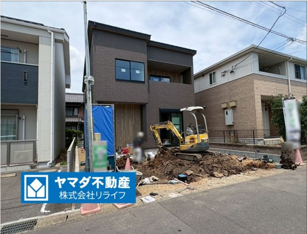 新築戸建　各務原市那加日吉町　全1区画分譲の前面道路含む現地写真|「現地（2026年6月8日）撮影」　
■外観写真　
■ヤマダ不動産　株式会社リライフ　