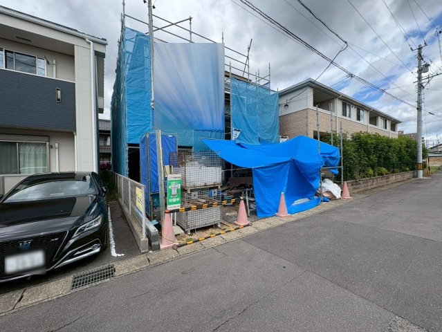 新築戸建　各務原市那加日吉町　全1区画分譲の前面道路含む現地写真|「現地（2026年4月27日）撮影」　
■全体写真　
■ヤマダ不動産　株式会社リライフ　