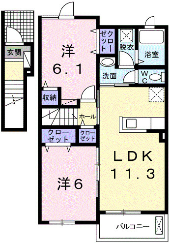 ファンターナの間取り