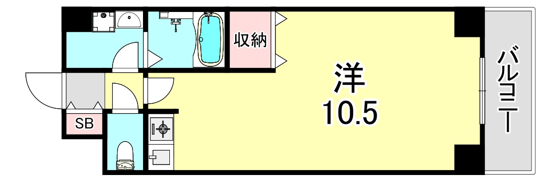 フルール須磨の間取り