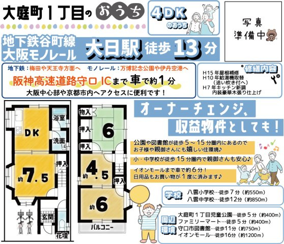 守口市大庭町１丁目の間取り