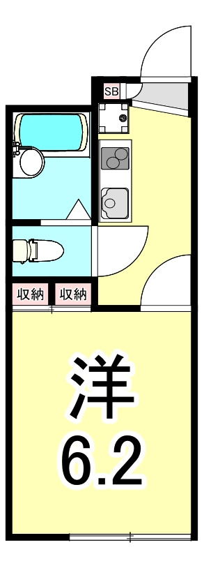 レオパレス魚崎の間取り