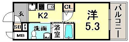エスリード神戸WESTの間取り