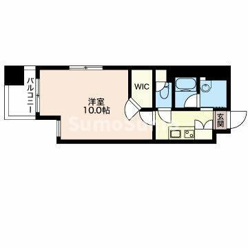 LaSante恵比寿の間取り|外はこのようになっています
