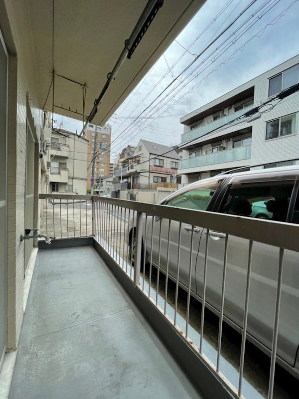 辻川マンションのバルコニー