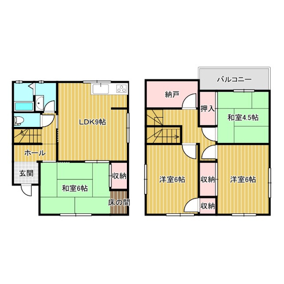 【間取り】 | 六分一戸建て