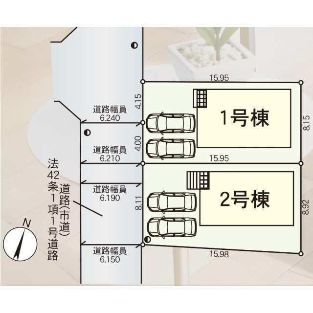 北九州市若松区今光第3の区画図| 