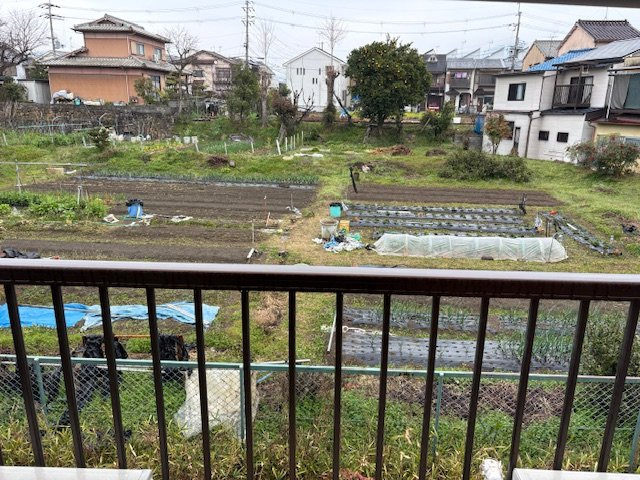 閑静な住宅地●リフォームやリノベーション用に最適●収納充実５Ｋ●山科区川田菱尾田の展望|ベランダからの眺望
