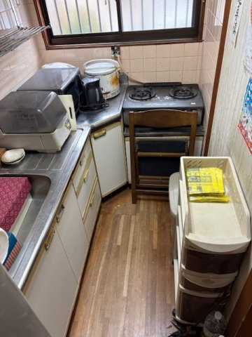 閑静な住宅地●リフォームやリノベーション用に最適●収納充実５Ｋ●山科区川田菱尾田のキッチン|キッチン