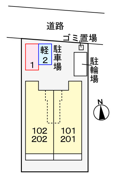 コージーレジデンスの区画図