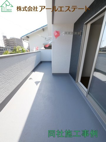 高砂市曽根町1期　　山陽電鉄「曽根駅」徒歩8分のバルコニー|同社施工事例