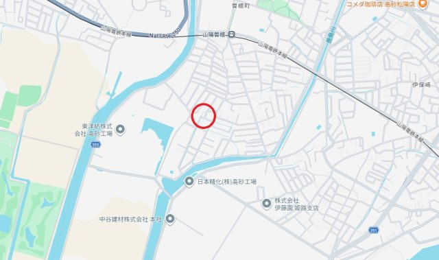 高砂市曽根町1期　　山陽電鉄「曽根駅」徒歩8分の地図