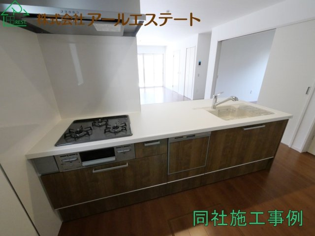 高砂市曽根町1期　　山陽電鉄「曽根駅」徒歩8分のキッチン|同社施工事例
