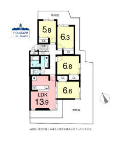 専用庭付き！4LDK南東角住戸♪ルミエール八事の間取り|専有面積89.64㎡、4LDK、南東角住戸のお部屋です。
敷地外駐車場が1台継承可能です