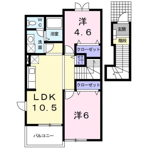 【間取り】 | メルベーユⅡ