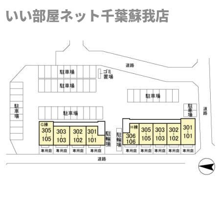 PARK　HILLS　MIYAKO　Ｈの区画図