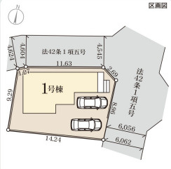 リーブルガーデン北九州市小倉南区上曽根第三の区画図
