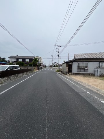 安来市今津町　売土地の前面道路含む現地写真|南側前面道路