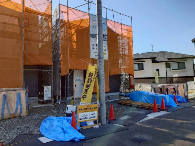 SUN COURTーサンコート－小倉南区葛原東2丁目【小倉南区　新築戸建て】の外観|現地撮影　2026,5,6　SUN COURTーサンコート－小倉南区葛原東2丁目【小倉南区　新築戸建て】