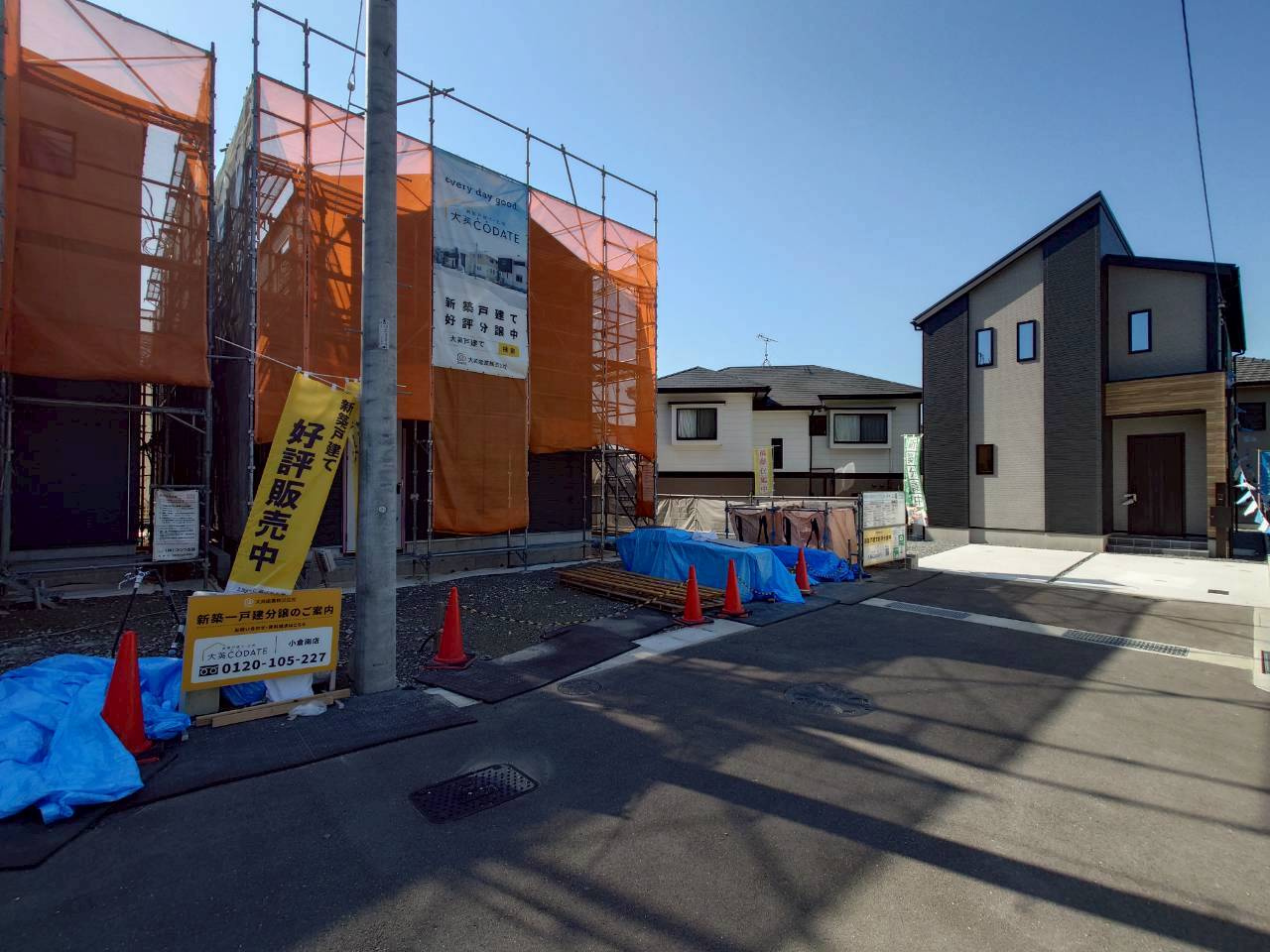 SUN COURTーサンコート－小倉南区葛原東2丁目【小倉南区　新築戸建て】の前面道路含む現地写真|現地撮影　2026,5,6　SUN COURTーサンコート－小倉南区葛原東2丁目【小倉南区　新築戸建て】