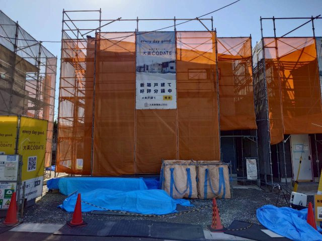 SUN COURTーサンコート－小倉南区葛原東2丁目【小倉南区　新築戸建て】の外観|現地撮影　2026,5,6　SUN COURTーサンコート－小倉南区葛原東2丁目【小倉南区　新築戸建て】