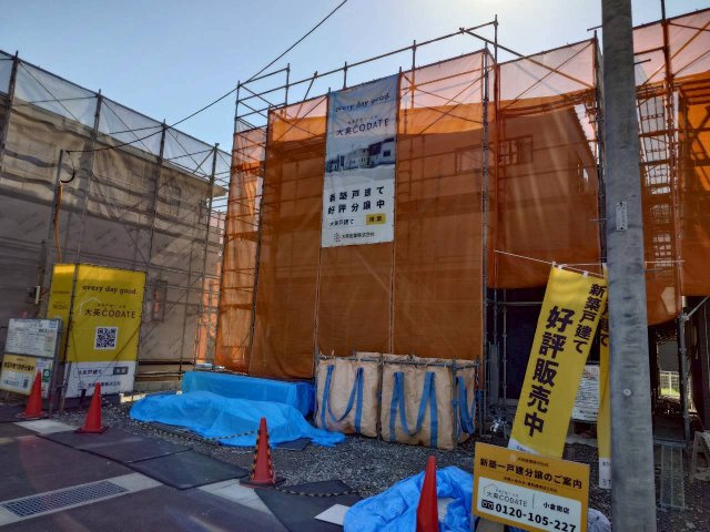 SUN COURTーサンコート－小倉南区葛原東2丁目【小倉南区　新築戸建て】の外観|現地撮影　2026,5,6　SUN COURTーサンコート－小倉南区葛原東2丁目【小倉南区　新築戸建て】