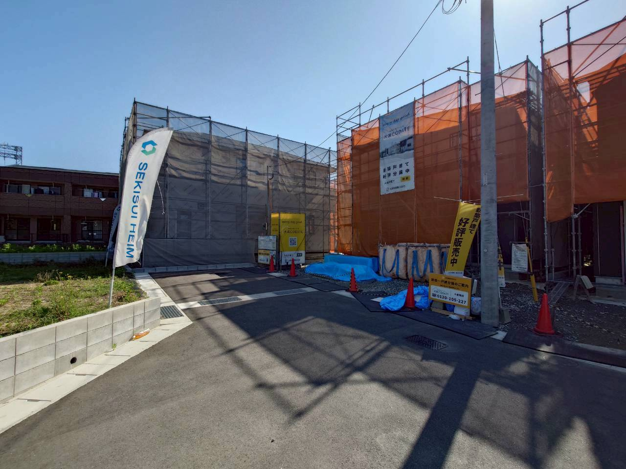 SUN COURTーサンコート－小倉南区葛原東2丁目【小倉南区　新築戸建て】の前面道路含む現地写真|現地撮影　2026,5,6　SUN COURTーサンコート－小倉南区葛原東2丁目【小倉南区　新築戸建て】
