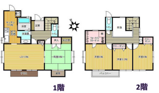 【間取り】 | 四街道市鷹の台4丁目　千葉都市モノレール線「千城台」駅徒歩17分 | 2348万円　4LDK　土地面積181.80㎡（54坪）　建物面積113.03㎡（34坪）