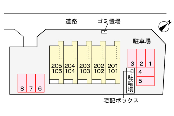 カーサ　健の駐車場|駐車場