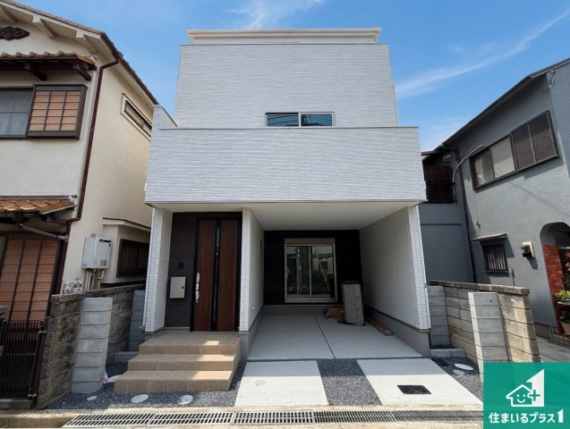 摂津市鳥飼新町　第1期　新築一戸建ての外観|お客様に長く安心して住んでいだだける事にこだわった家づくり！住んでからのアフターサービスにもしっかりと取り組んでいます！