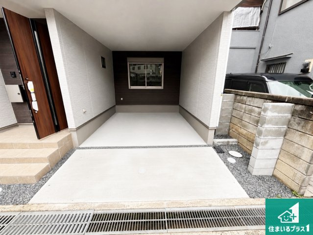 摂津市鳥飼新町　第1期　新築一戸建ての駐車場|駐車スペース！散水栓があるので、こまめに愛車を洗えます！