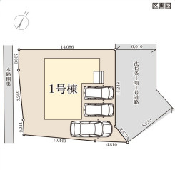 リーブルガーデン岡垣町海老津駅南2丁目の区画図