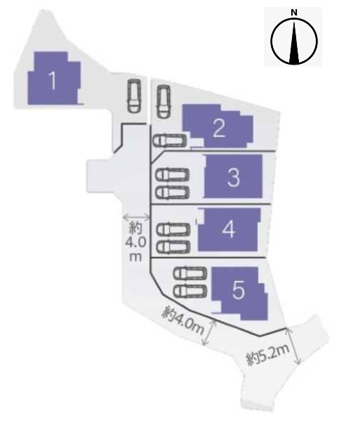 沖縄市登川（全5棟）3号棟の区画図|3号棟　