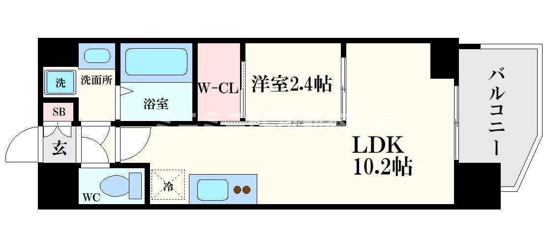 セレニテ本町東リアンの間取り