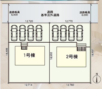 【区画図】 | クレイドルガーデン石巻市鹿又第12