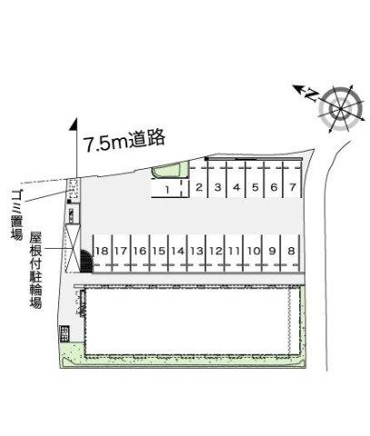 レオパレスＳｈｕ＆Ｋｅｉ　Ｎの区画図