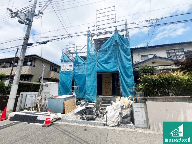神戸市西区持子　第6期　新築一戸建ての前面道路含む現地写真|周辺は落ち着いた街並みの住宅地！子育てがしやすい住環境です！まだ未完成ですが、現地でしかわからない事もございます。是非一度ご覧ください。