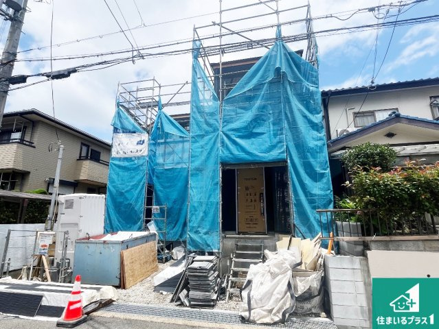 神戸市西区持子　第6期　新築一戸建ての外観|周辺は落ち着いた街並みの住宅地！子育てがしやすい住環境です！まだ未完成ですが、現地でしかわからない事もございます。是非一度ご覧ください。