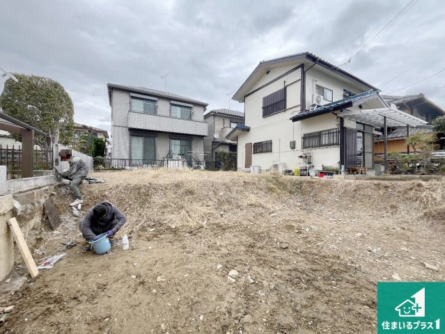 神戸市西区持子　第6期　新築一戸建ての外観|周辺は落ち着いた街並みの住宅地！子育てがしやすい住環境です！まだ未完成ですが、現地でしかわからない事もございます。是非一度ご覧ください。
