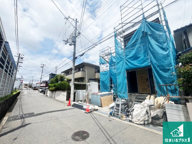 神戸市西区持子　第6期　新築一戸建ての前面道路含む現地写真|周辺は落ち着いた街並みの住宅地！子育てがしやすい住環境です！まだ未完成ですが、現地でしかわからない事もございます。是非一度ご覧ください。