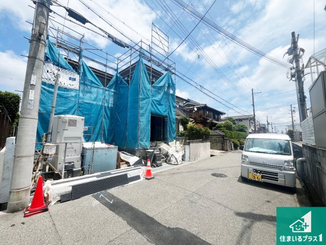 神戸市西区持子　第6期　新築一戸建ての前面道路含む現地写真|周辺は落ち着いた街並みの住宅地！子育てがしやすい住環境です！まだ未完成ですが、現地でしかわからない事もございます。是非一度ご覧ください。