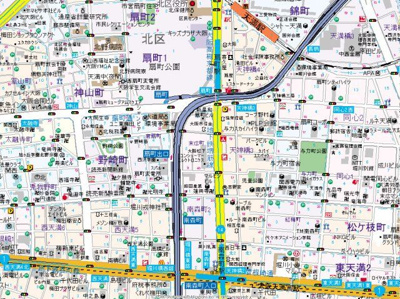 【地図】 | ビガーポリス369天神橋三丁目Ⅱアルチェ