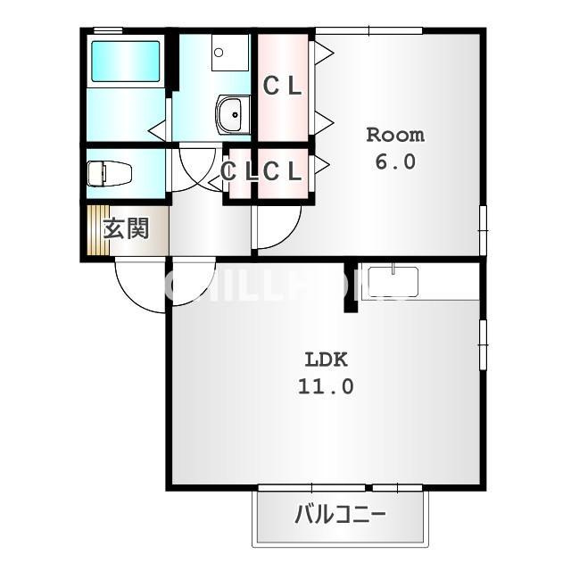 マーシュ　Ⅱの間取り|当社、チルホームのHPもご覧ください(^^)/物件情報多数♪