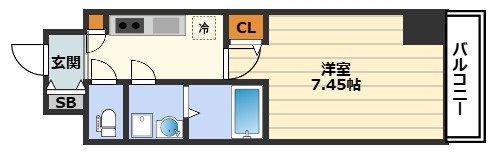JMFレジデンス大阪福島の間取り