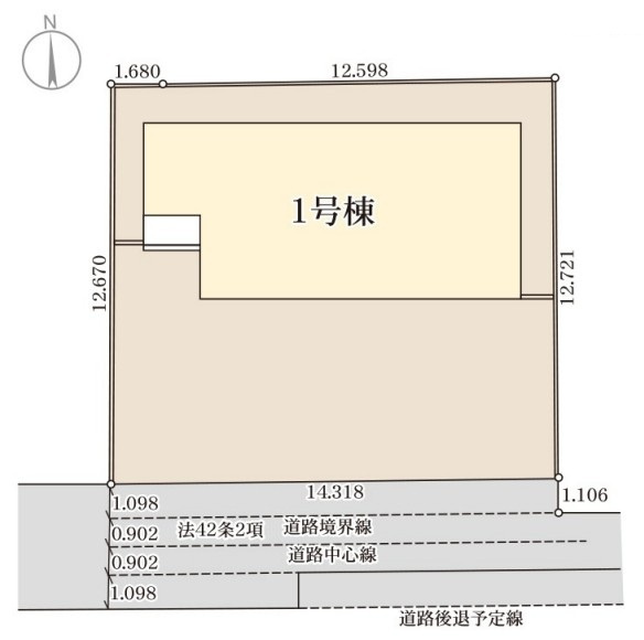 Livele Garden.S　第1本庄栄の区画図|図面と現況が異なる場合、現況を優先とします。