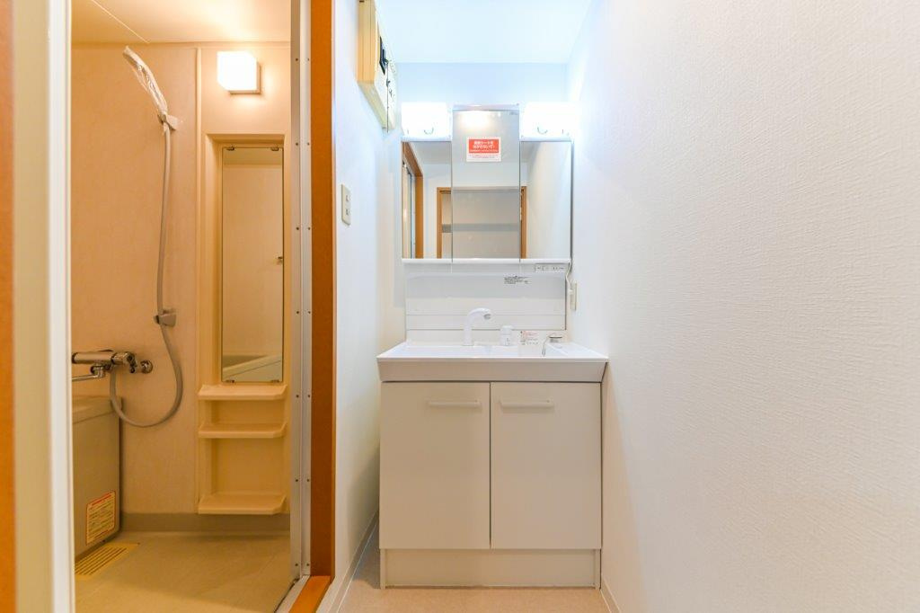 名古屋市港区本宮町１丁目の一棟マンションの独立洗面台