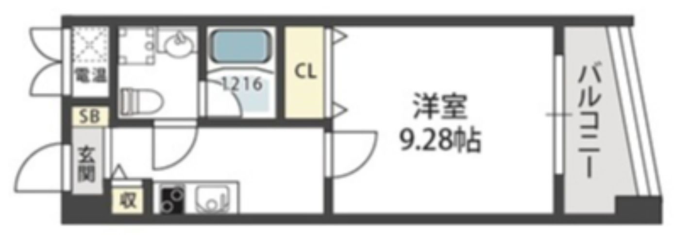 モンサンミッシェル北浜の間取り